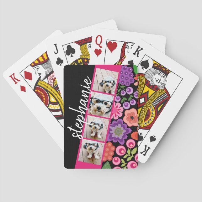 Jeu De Cartes 4 Bandes de film photo - Nom du script Funky Flowe (dos)