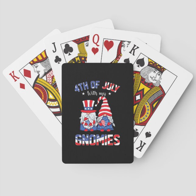 Jeu De Cartes 4 juillet Avec Mes Gnomies Patriotique Gnome (dos)