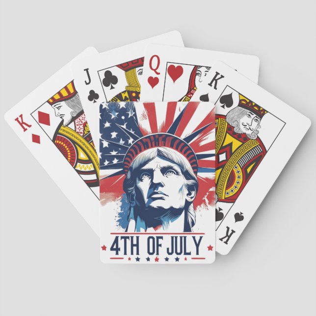 Jeu De Cartes 4 juillet célébration (dos)