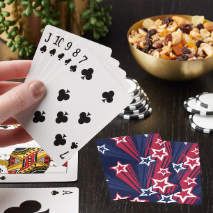 Jeu De Cartes 4 juillet Étoiles Jouant aux cartes