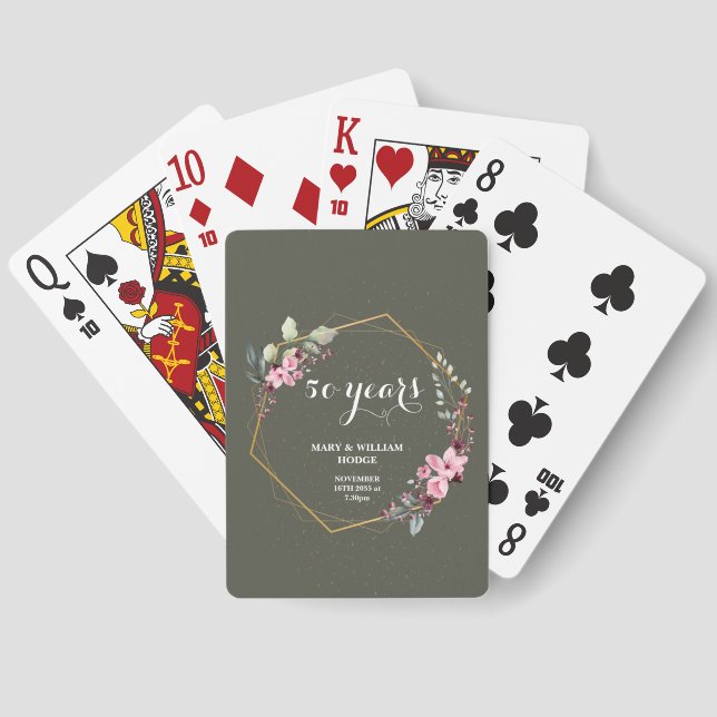 Jeu De Cartes "50 ans de l'éternité : un anniversaire à retenir" (Verso)