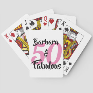 Jeu De Cartes 50 ans et Fabuleux Fête d'anniversaire personnalis