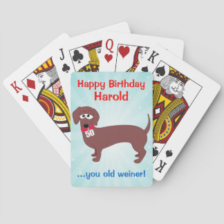 Jeu De Cartes 50 ans Weiner sur mesure