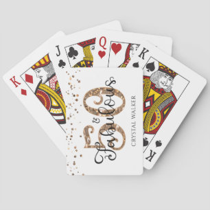 Jeu De Cartes 50 ET FABULOUS Copper Gold Party