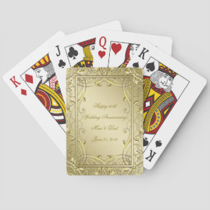 Jeu De Cartes 50e anniversaire du Mariage de l'or