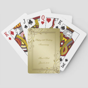 Jeu De Cartes 50e anniversaire du Mariage de l'or