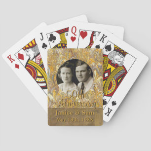 Jeu De Cartes 50e anniversaire du Mariage   Photo personnalisée
