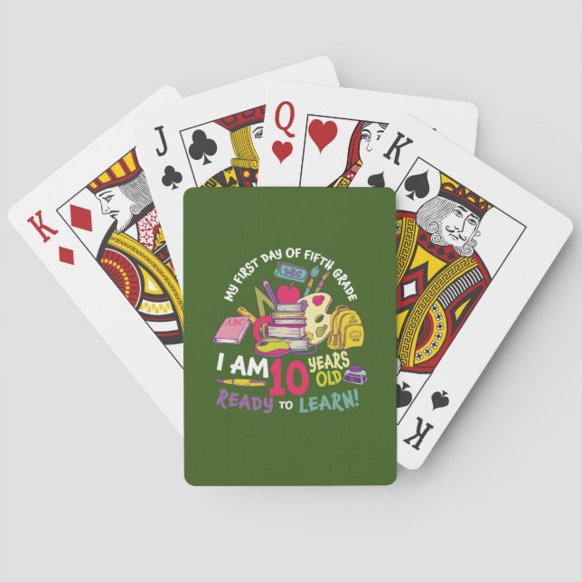 Jeu De Cartes 5e Grade Teacher My First Day (dos)
