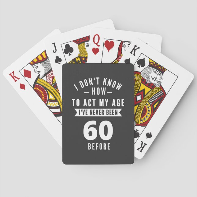 Jeu De Cartes 60 et fabuleux / Joyeux 60e anniversaire (dos)