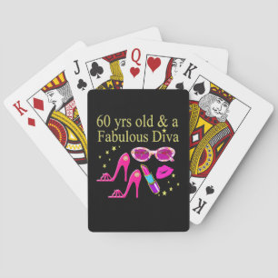 JEU DE CARTES 60E ANNIVERSAIRE DIVA DESIGN