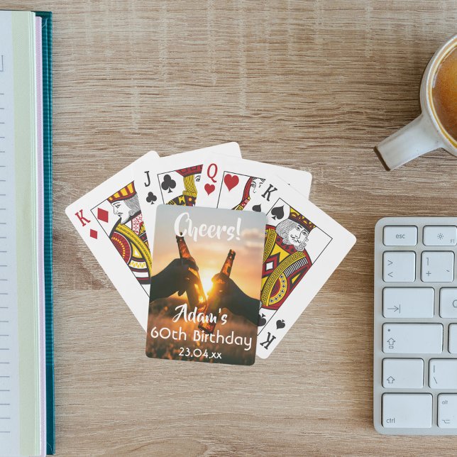 Jeu De Cartes 60e anniversaire garçons de fête hommes encourager (Créateur téléchargé)