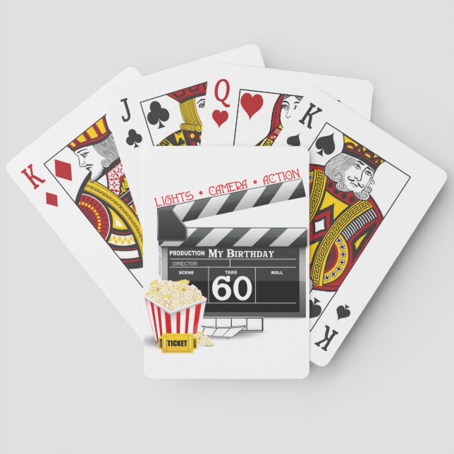 Jeu De Cartes 60e anniversaire Movie Thème (dos)