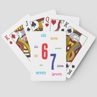 JEU DE CARTES 6 7