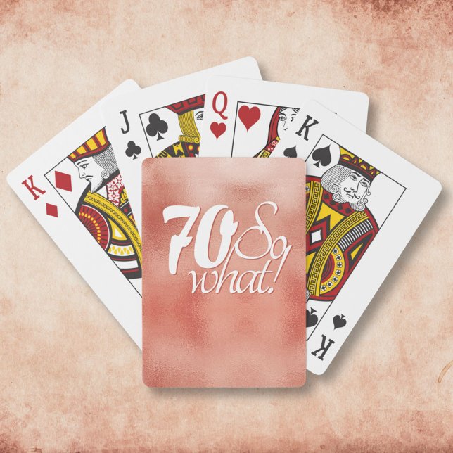 Jeu De Cartes 70 Alors quel Rose de script positif Gold 70e anni (Créateur téléchargé)