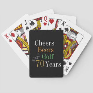Jeu De Cartes 70e anniversaire Golf Cheers Bières