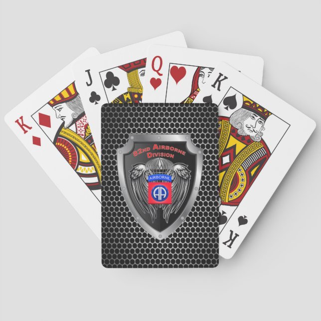 Jeu De Cartes 82e division aéroportée  (dos)