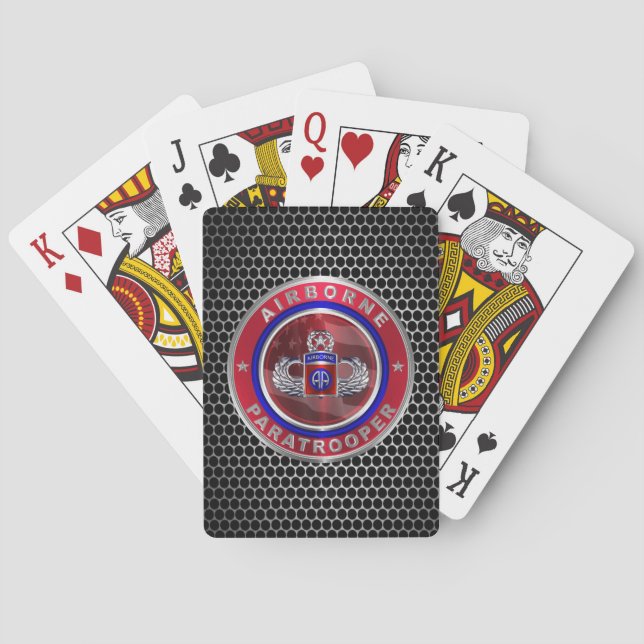 Jeu De Cartes 82e division aéroportée  (dos)