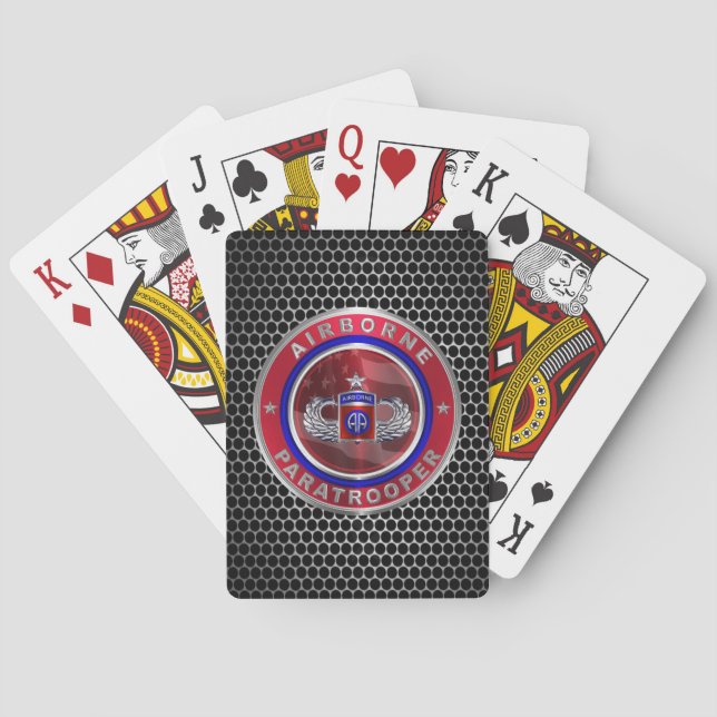 Jeu De Cartes 82e division aéroportée  (dos)