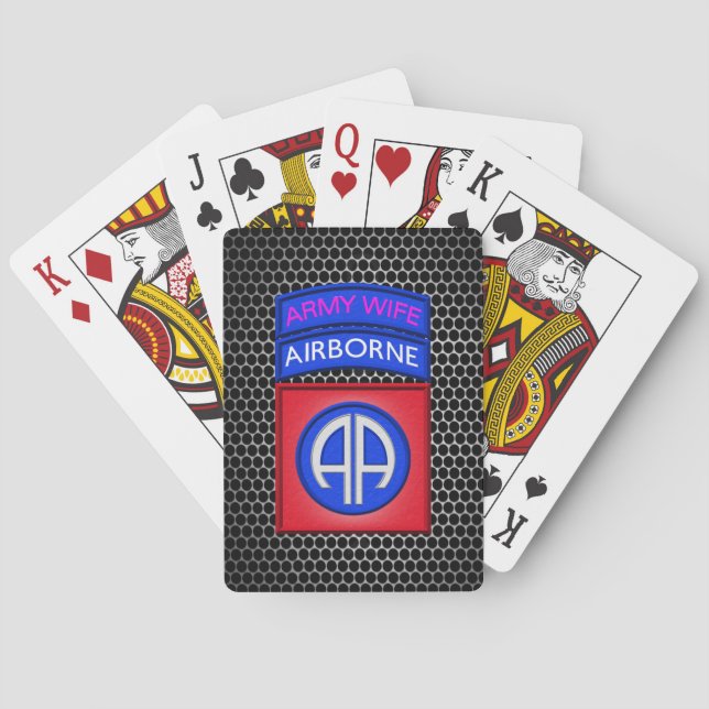 Jeu De Cartes 82e division aéroportée  (dos)