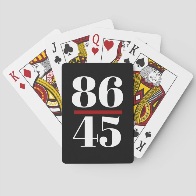Jeu De Cartes 8645 Anti Trump (dos)