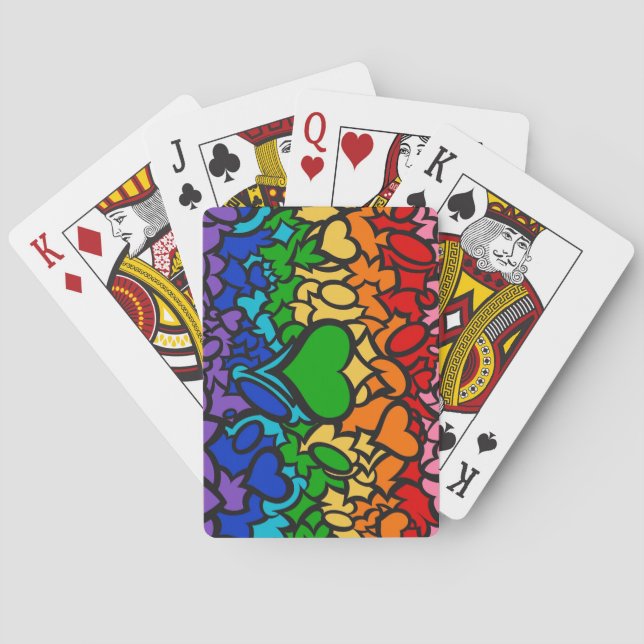 Jeu De Cartes 8 traits de la fiole arc-en-ciel (dos)