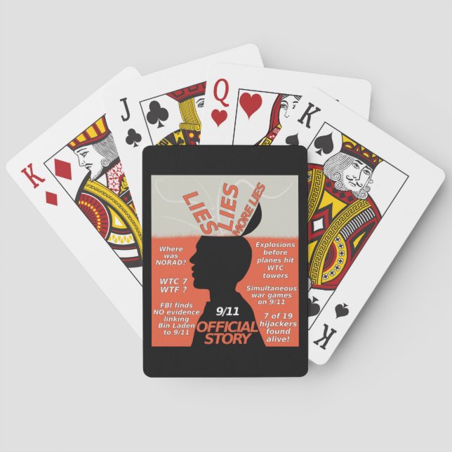 Jeu De Cartes 9-11 Vérité Histoire officielle Mensonges (dos)