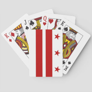 Jeu de cartes à jouer avec l'ancien drapeau de Was
