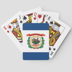 Jeu de cartes à jouer avec le drapeau de la Virgin