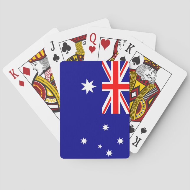 Jeu de cartes à jouer avec le drapeau de l'Austral (dos)