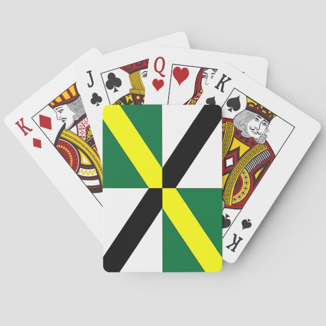 Jeu de cartes à jouer avec le drapeau de Monterey, (dos)