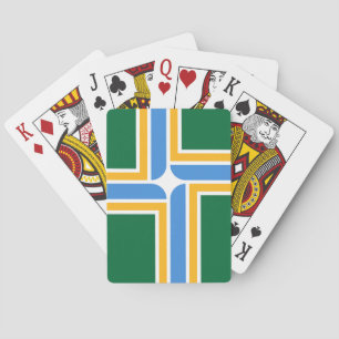 Jeu de cartes à jouer avec le drapeau de Portland,