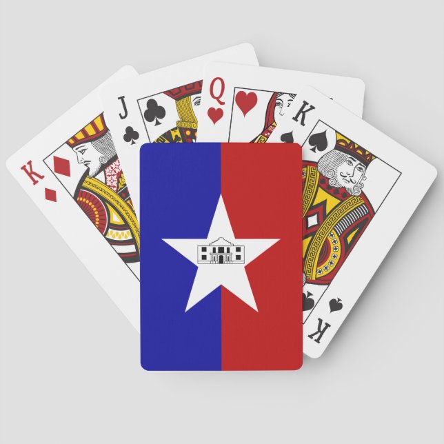 Jeu de cartes à jouer avec le drapeau de San Anton (dos)