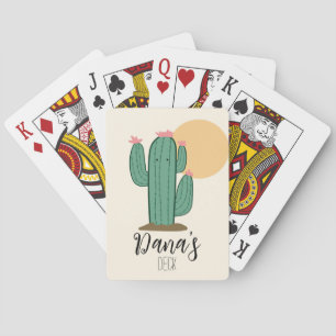 Jeu de cartes à jouer Cactus Mignon