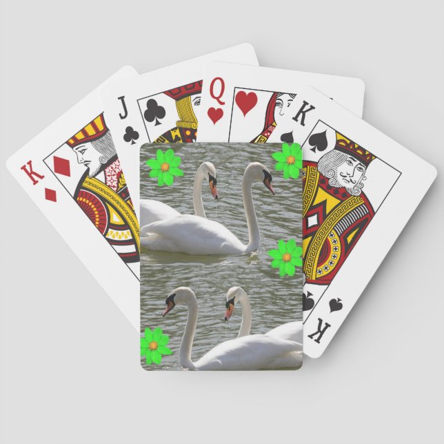 Jeu de cartes à jouer Cygne (dos)