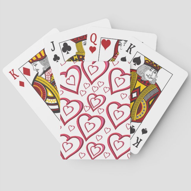 Jeu de cartes à jouer de la Saint-Valentin (dos)