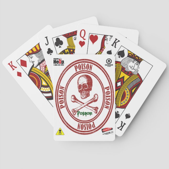 Jeu de cartes à jouer empoisonné (dos)
