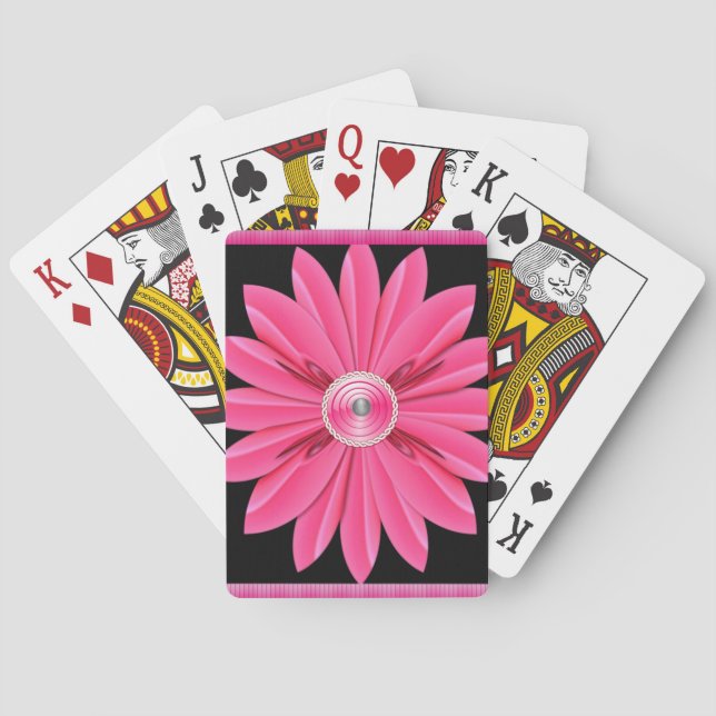 Jeu de Cartes à Jouer Floral (dos)