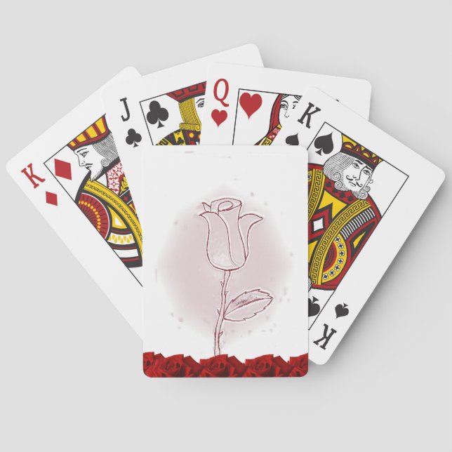 Jeu de Cartes à Jouer Floral (dos)