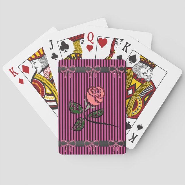Jeu de Cartes à Jouer Floral (dos)
