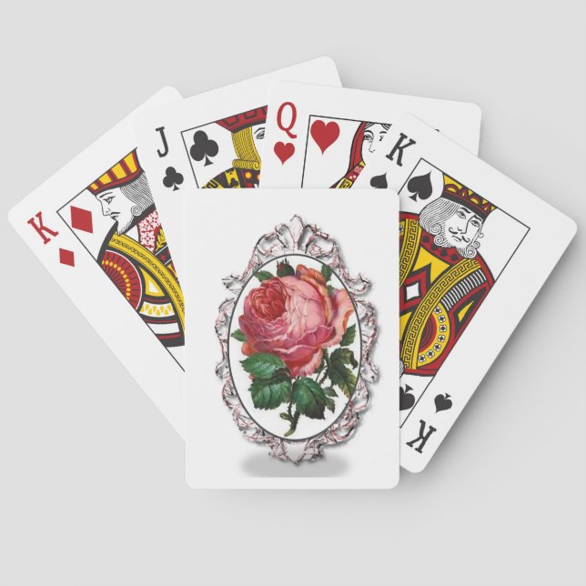 Jeu de Cartes à Jouer Floral (dos)