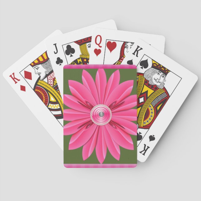 Jeu de Cartes à Jouer Floral (dos)