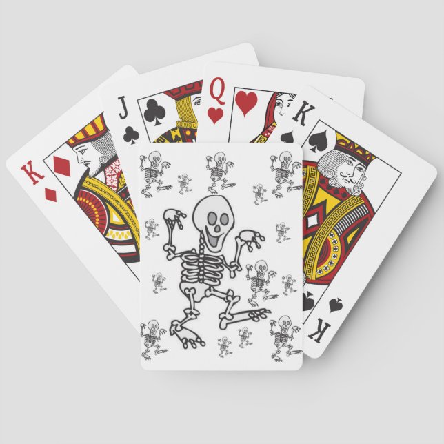 Jeu de Cartes à Jouer Squelette (dos)