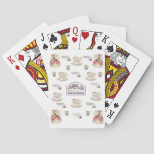 Jeu de cartes à jouer sur le thé