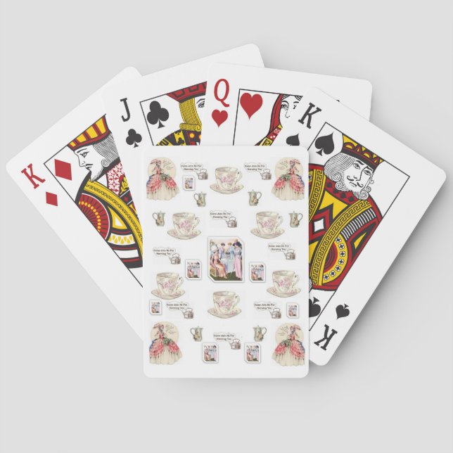 Jeu de cartes à jouer sur le thé (dos)