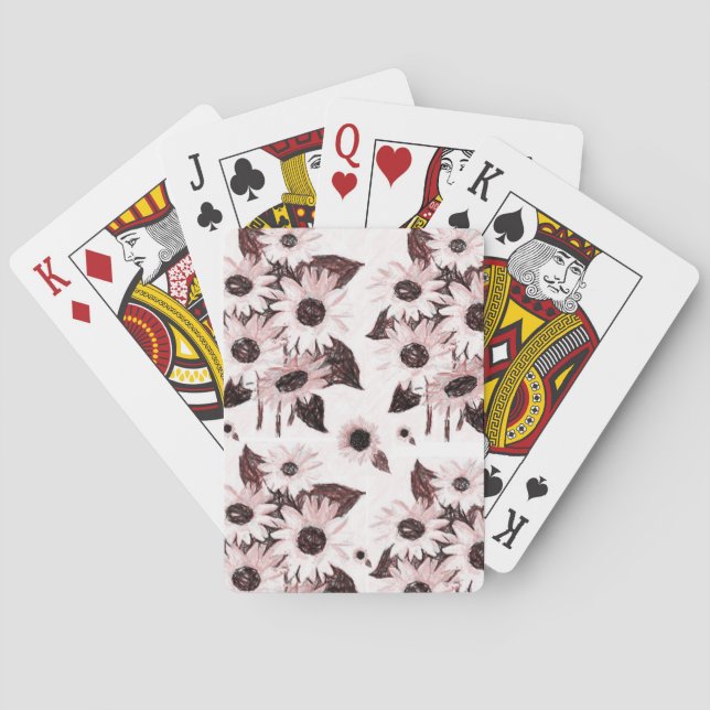 Jeu de cartes à jouer Tournesol (dos)