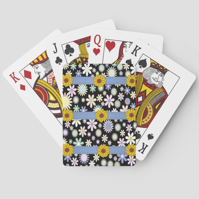 Jeu de cartes à jouer Tournesol (dos)