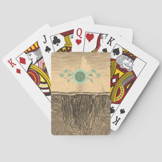 Jeu de cartes à jouer Tournesol (dos)