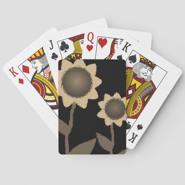 Jeu de cartes à jouer Tournesol (dos)