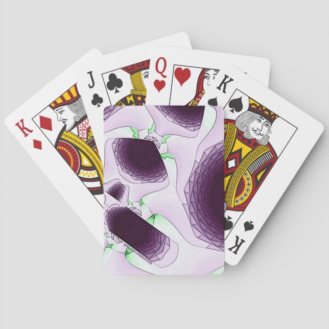 Jeu De Cartes À l'ombre de la couleur Violet (dos)