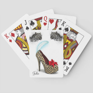 Jeu de Cartes à Talons Léopard
